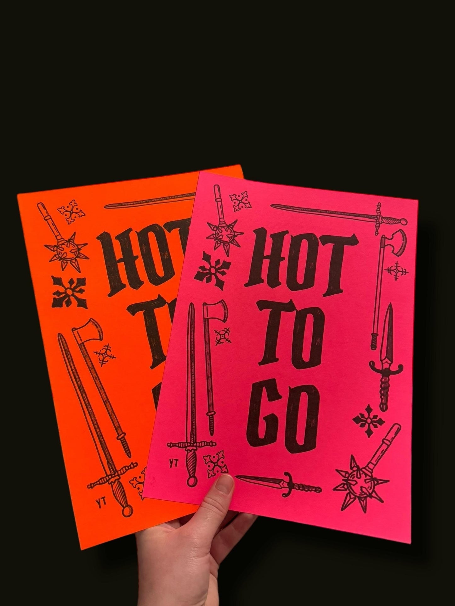 Hot to go neon art print