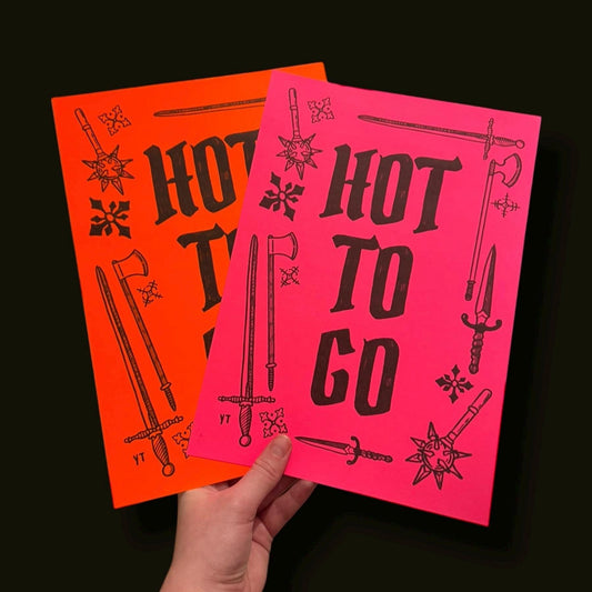 Hot to go neon art print
