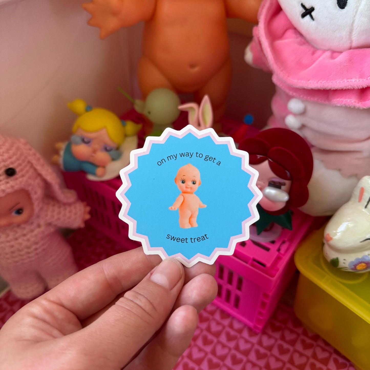 Sweet Treat Kewpie vinyl sticker