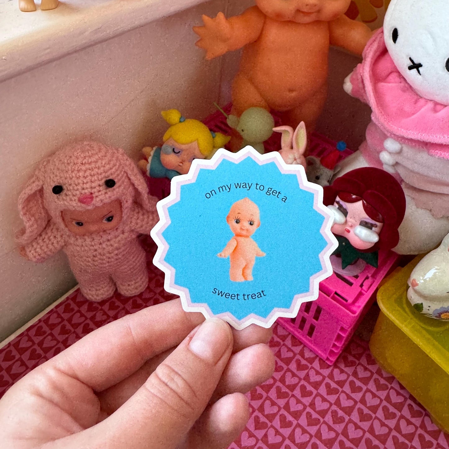 Sweet Treat Kewpie vinyl sticker
