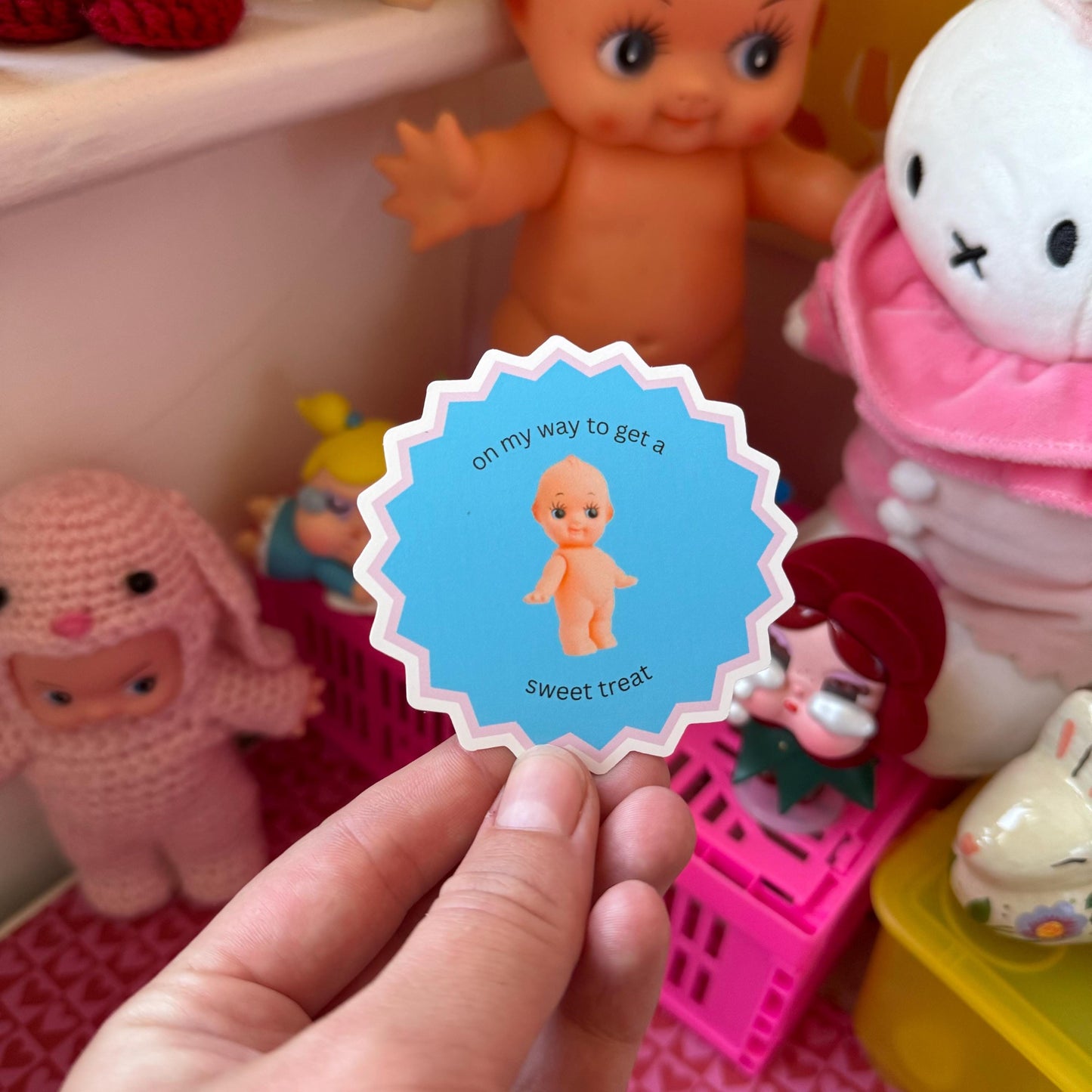 Sweet Treat Kewpie vinyl sticker