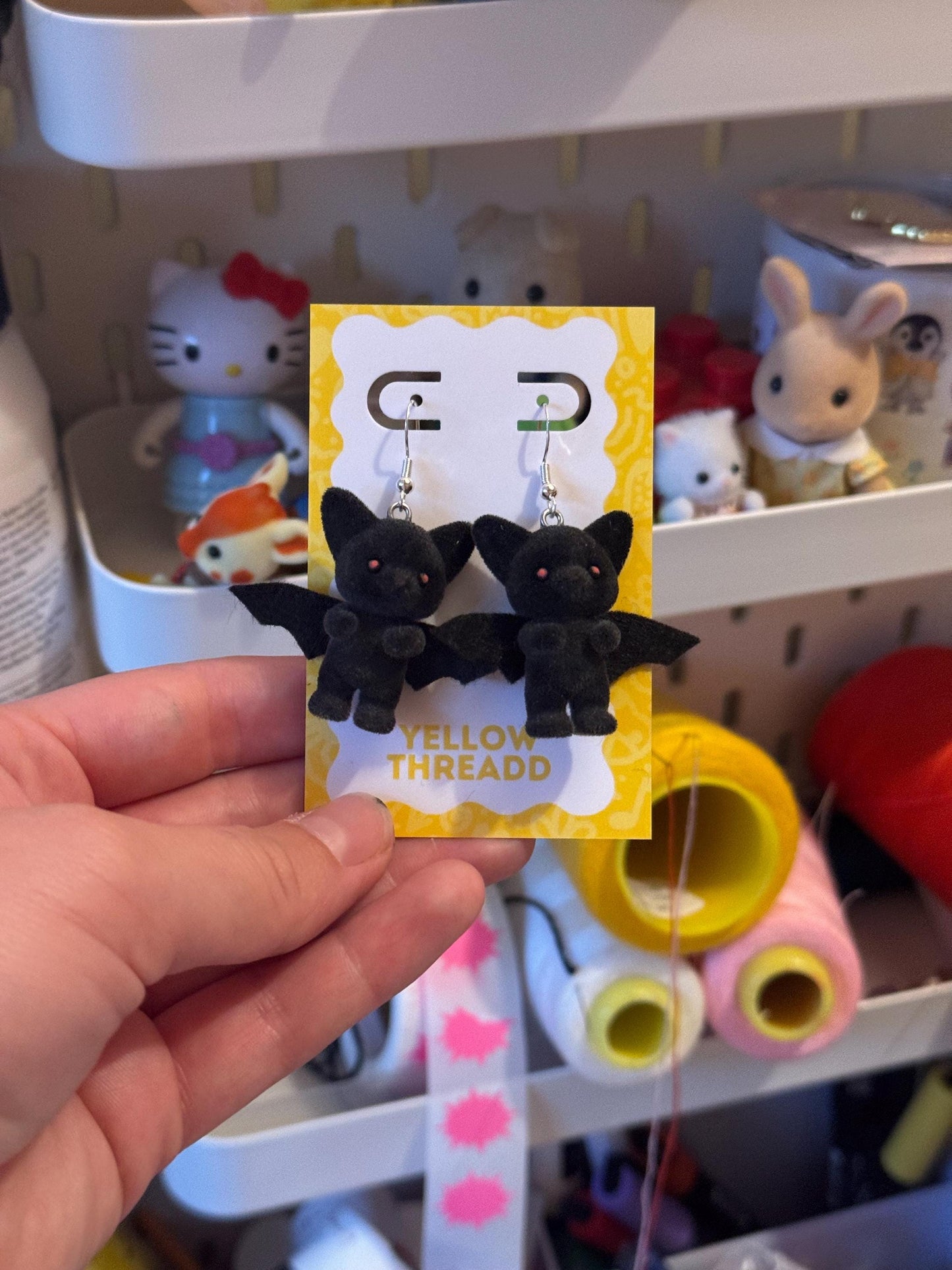 Critter Baby Bat Earrings