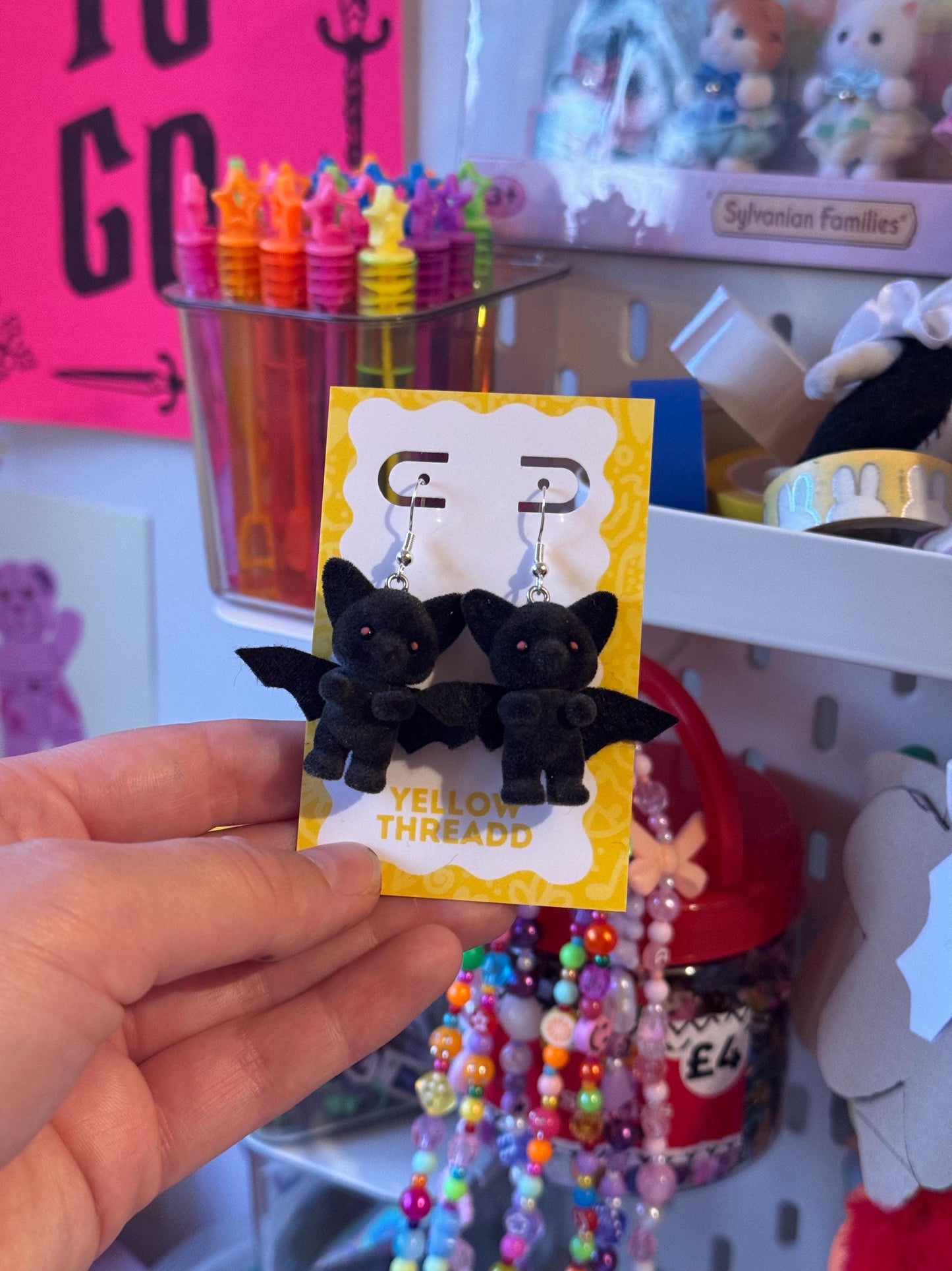 Critter Baby Bat Earrings